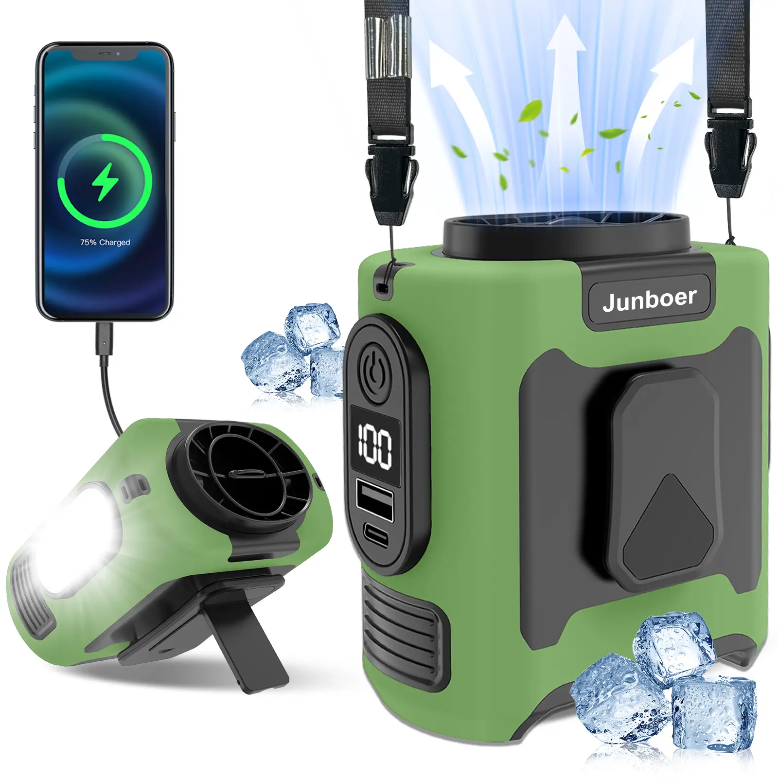 Green（ New Summer Handheld fan）