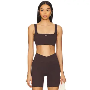 437 The Square Sports Bra in Espresso