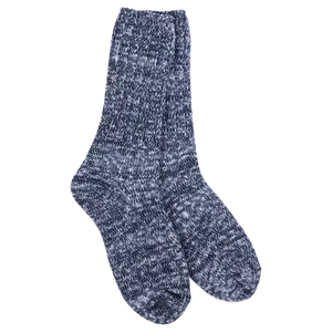 World's Softest Socks - Ragg Crew Colorful in Denim