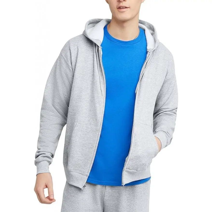 Men's EcoSmart Fleece Full-Zip Hoodie Sweatshirt