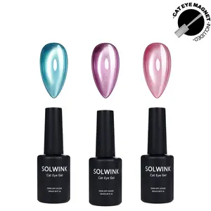 SOLWINK HEMA FREE TPO FREE Baby Water Light Soft Mist Effect - 200g Gel with Magnetic Powder, 10ml each for Blue, Purple, Pink, Easy to Apply, Long-Lasting Design