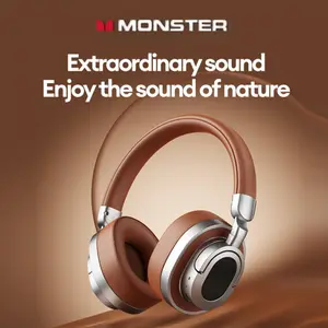 Monster XH11 Bluetooth Wireless Headphones Hi-Res 22H battery life Noise Canceling Bluetooth 6.0 Headset Low Latency blast hear sport design auriculares 2025 ipx5 water resistance couple earphone able air purifier matte pink holiday gifts AirP long block