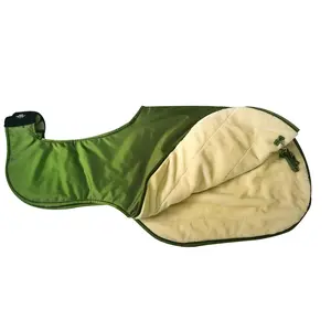 Durable Oxford Surface Horse Exercise Sheet, Soft Faux Fur Lining Saddle Blanket with Saddle Recess, Waterproof Breathable Saddle Cover