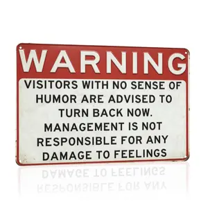 Security Warning Aluminum Sign, Round The Clock Video Surveillance Notice, CCTV Deterrent for Household Safety