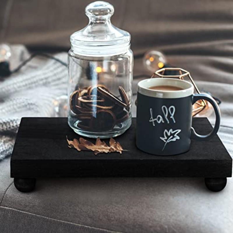 Wooden Soap Dish Holder Stand, Rustic Wooden Display Base, Perfect for Kitchen Sink Countertop & Bathroom, Bathroom Counter Organizer, Holds Soaps Candles Plants Hand Sanitizer Bottles Decorations