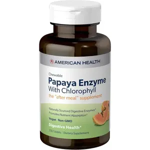 American Health Papaya Enzyme with Chlorophyll Chewable Tablets - 600 Count (200 Total Servings)