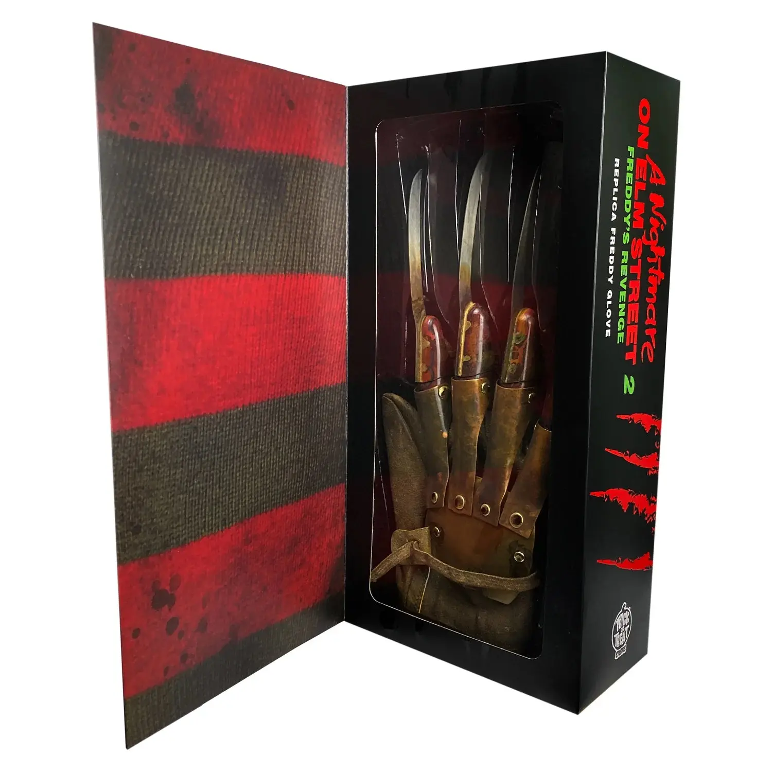 Nightmare on Elm Street Style Replica Glove, Faux Leather and Metal Claw Horror Accessory for Halloween Costumes and Collectors, Accessories