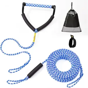 75FT Floating Ski Tow Rope with Handle, Durable Tow Line for Water Skiing, Wakeboarding, Kneeboarding and Towable Tubing