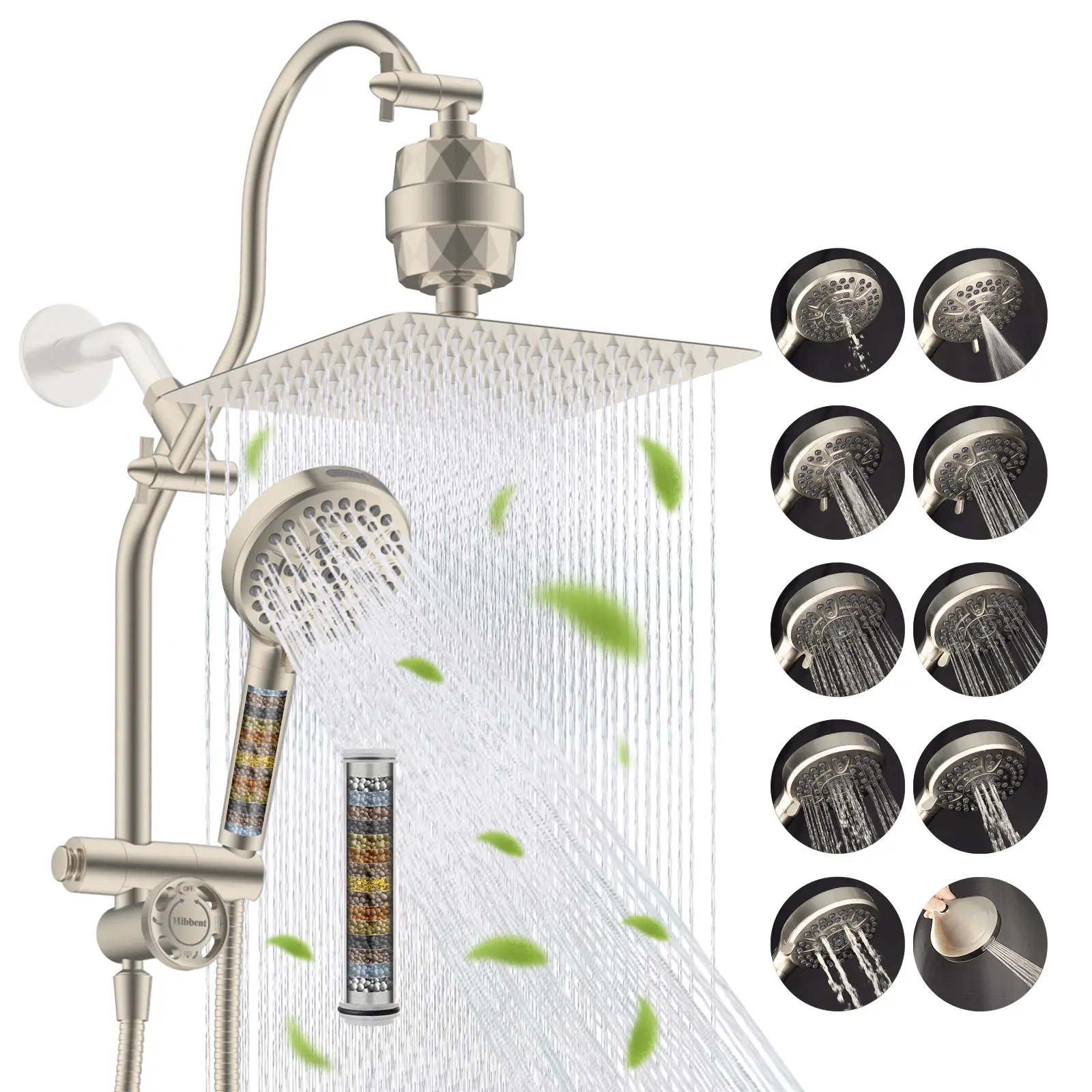 Brushed Nickel with filter