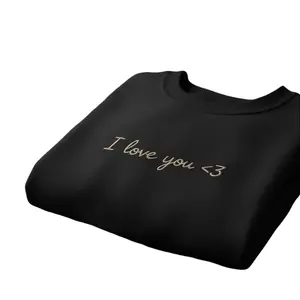 Embroidered Custom Handwriting Sweatshirt, Couple Message Hoodie, Couple Matching Tee, Personalized Gift For Him/Her