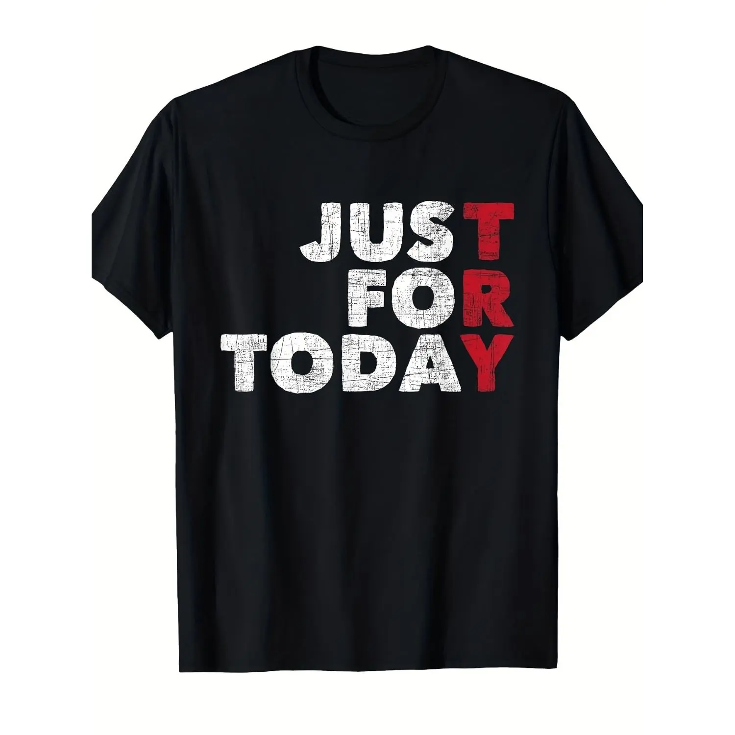 Mens AA NA Recovery Cotton T-Shirt Sobriety Anniversary 12 Step Meeting Outfit with Sobriety Design Comfortable Casual Round Neck Tee Suitable for AA NA Gatherings Celebrations