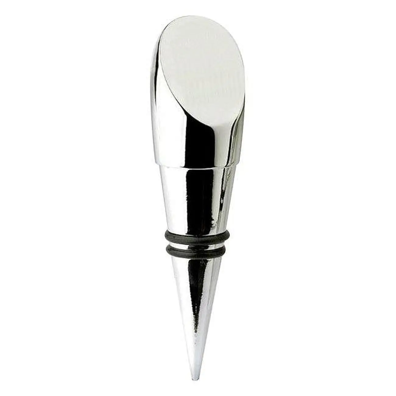 Jiallo 11407 Chrome-Plated Stainless Steel Wine Bottle Topper - Metal Lid Wine Stoppers & Pourers, Easy Clean, Fits Bottles, Kitchen & Bar Utensil