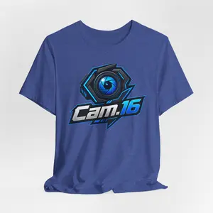 Camera Logo Tee — "Cam.16" Photography Graphic T-Shirt
