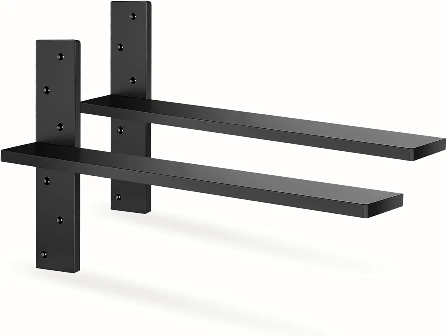 Floating Shelf Bracket Heavy Duty 1/2" Thick Free Hanging Countertop Support Bracket 2 Pack 18" Lx2.5 W  Shelf Bracket for Floating Wall Countertops, Bars, Desks, Bench Seats, Vanities, Mantels