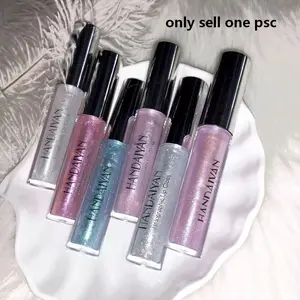 Mermaid Glitter Lip Gloss, Glamour Gloss, Gloss Lipgloss, Long-Lasting Metallic Shimmer Finish, Liquid Eyeshadow Effect, Perfect for Halloween Stage Dance Party Makeup