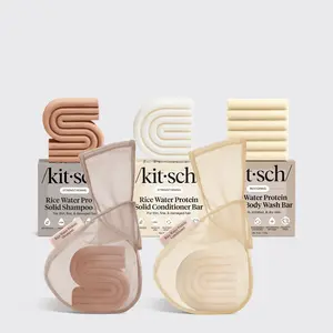 Rice Water Shampoo & Conditioner Combo, Body Bar, Bar Saver Bags Bundle