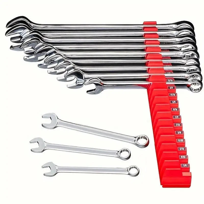 Wrench Organizer without Wrench, 10pcs Magnetic Storage Organizer for Hexagonal Heads, Durable Modular Toolbox Holder, Home Organizer for Garage