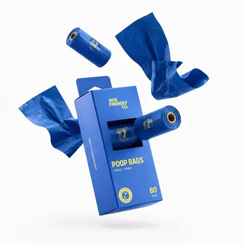 Dog & Cat Poop Bags, Hygienic Pet Waste Cleanup Supplies for Litter Management