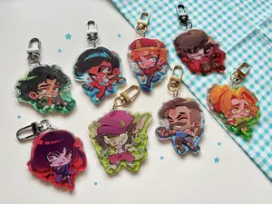 Deadlock acrylic keychains (wave 1): shiv pocket doorman drifter mina ivy lash paige
