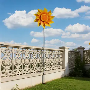 Style Garden Decor, Nordic Courtyard Windmill, Rustic Iron Art Windmill, Modern Simple Windmill, Outdoor Decoration, Garden Accessories