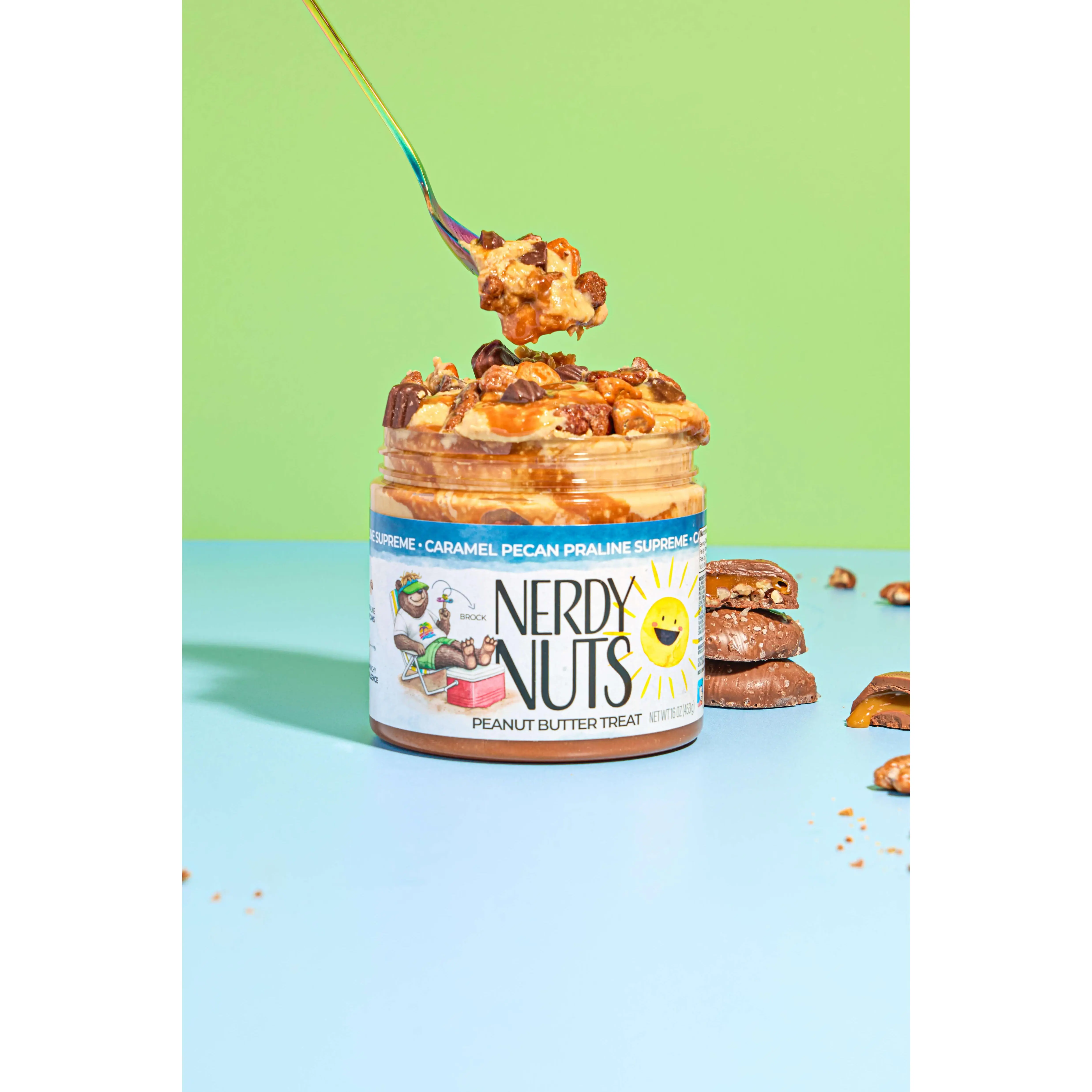 Caramel Pecan Praline Supreme Peanut Butter Treat Caramel Pecan Praline Supreme Peanut Butter Treat