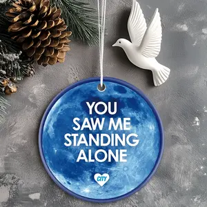 Christmas Ornaments Antuna Manchester City Man City Blue Moon Birthday New Year X-Mas Circle Holiday Tree Decor Family Gift For Friends