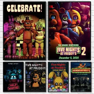 Fnaf Five-nights-At-Freddys Classic Poster Wall art print art suitable for living room bedroom bar parlor home decoration gift Unframed Poster