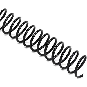 9.5mm Plastic Spiral Coil Binding 3:1 Pitch, 3/8inch, 60 Sheets Capacity Black Coil Binding Spines - Versatile for Office and Educational Tasks, Pack of 100
