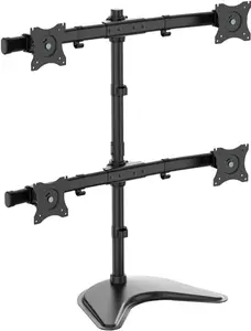 Tripp Lite TRL-DDR1327MQ 13-27 in. TV Desk Mount Monitor Stand with Quad-Display Swivel Tilt