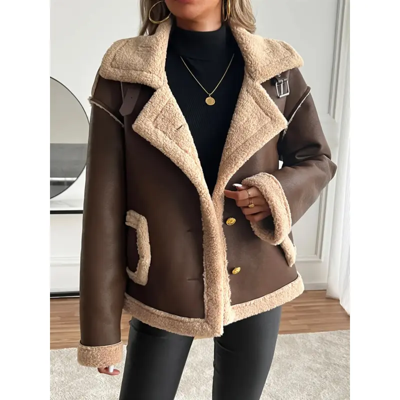 2026Women's Winter Motorcycle Jacket, Casual and Versatile, Suitable for Daily Wear Womenswear Coats