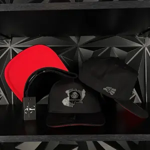 Michoacan México estado SnapBack Hat-Black/Red Visor Cotton Cap