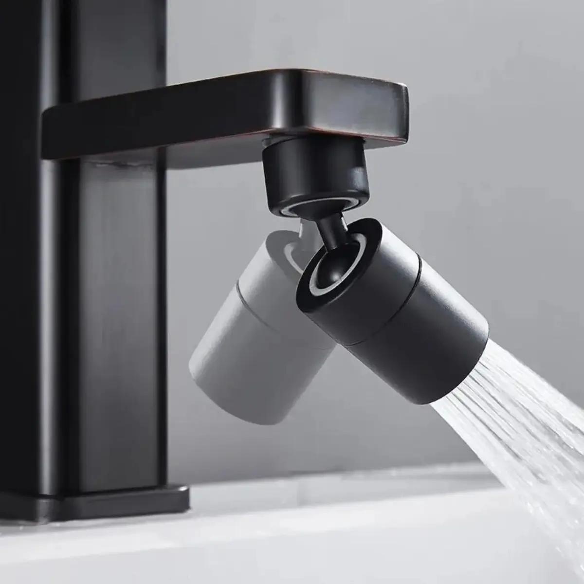 360° Rotating Faucet Aerator for Kitchen Sink, Dual Mode Anti Splash Faucet Sprayer Head with Water Saving Filter & Installation Tool, Abs, 1 Water Faucet Aerator