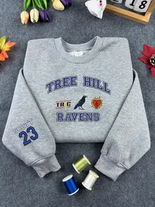 Tree Hill Ravens Sweatshirt, High School TV Show Embroidered Sweater, One Tree Hill Social Club Embroidery Hoodie, OTH Fan Gift