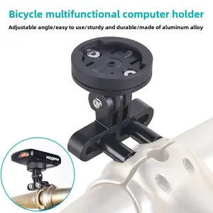 Bike Computer Stem Mount, Garmin & Action Camera Adapter, 180-Degree Adjustable, Bicycle Computer Base, Compatible with Bryton and Wahoo
