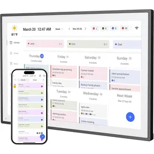 Digital Calendar,  WiFi  Calendar&Chore Chart, IPS  Screen  Display for Family Schedules, Share Moments Instantly from Anywhere (Black, 10.1)