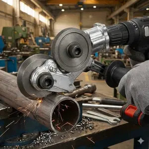 Industrial-Grade Heavy Duty Alloy Drill-to-Shear Adapter: Metal Sheet Cutter for Impact/Drill, Portable DIY Auto Body Repair Tool, Rust-Resistant Fast Cutting Kit, Multi-Purpose Metalworking Equipment