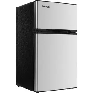 VEVOR 3.2 Cu. Ft Mini Fridge with Freezer, Dual Zone Compact Refrigerator, 7 - Mode Adjustable Temp, Energy Efficient Low Noise Dorm Fridge, Small Refrigerator for Bedroom, Office, Retro RedVEVOR Super Brand Day