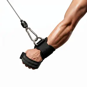 Lifting Straps Collection 2-Pack- Figure 8, Classic Loop & D-Ring Cable Wrist Support with Extra Thick Padding  cotton pad grip