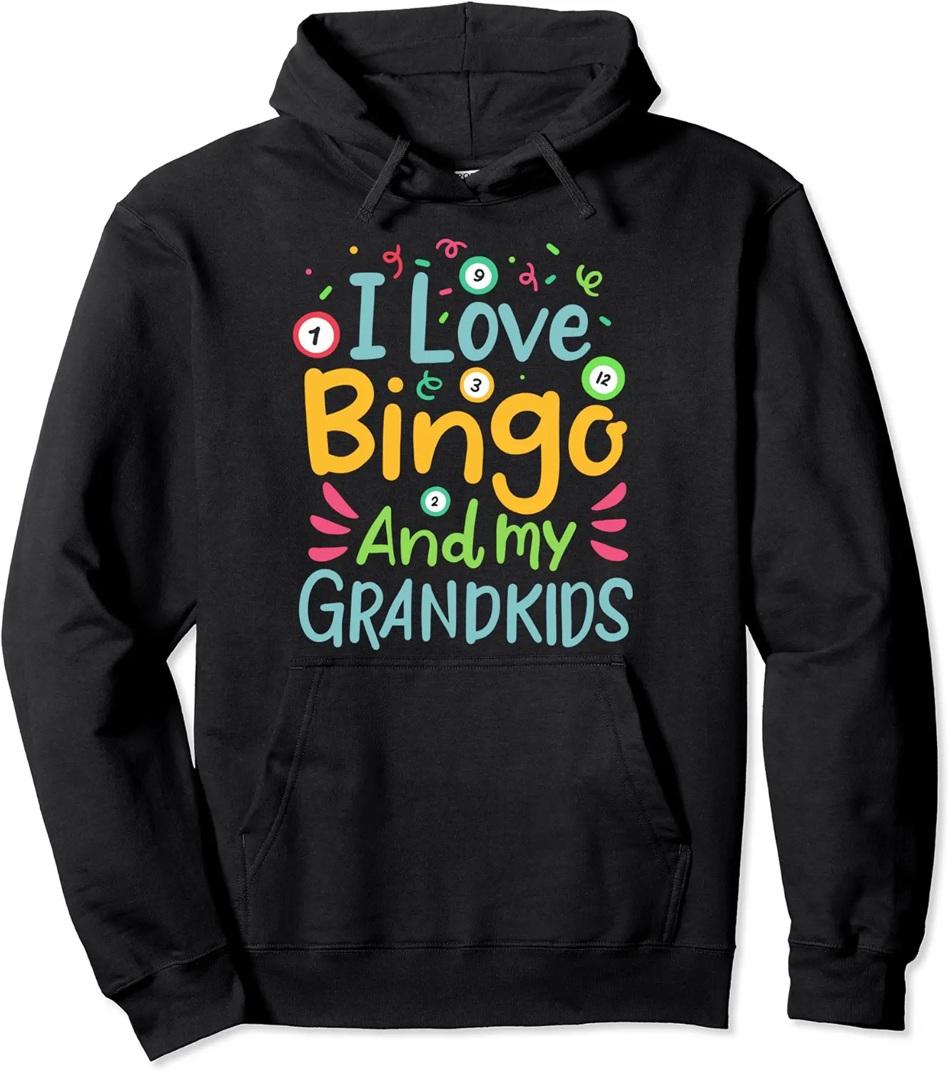 Bingo and my grandkids gift bingo player grandpa or grandma Pullover Hoodie - Rubencordov Shop 44B095Z4X3Q1