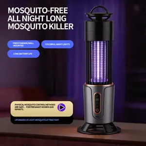UV Light Mosquito Trap Lamp for Indoor Use, Portable Night Light with Quiet Operation