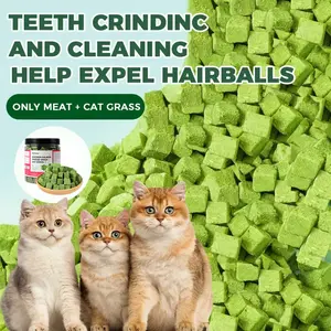 Cat Grass Treats, Organic Grass Treats for Indoor Cats, Hairball removal Relief & Dental oral Health Support, Natural Snacks with High Fiber Formula cat grass treat hairball control snack stick hair ball