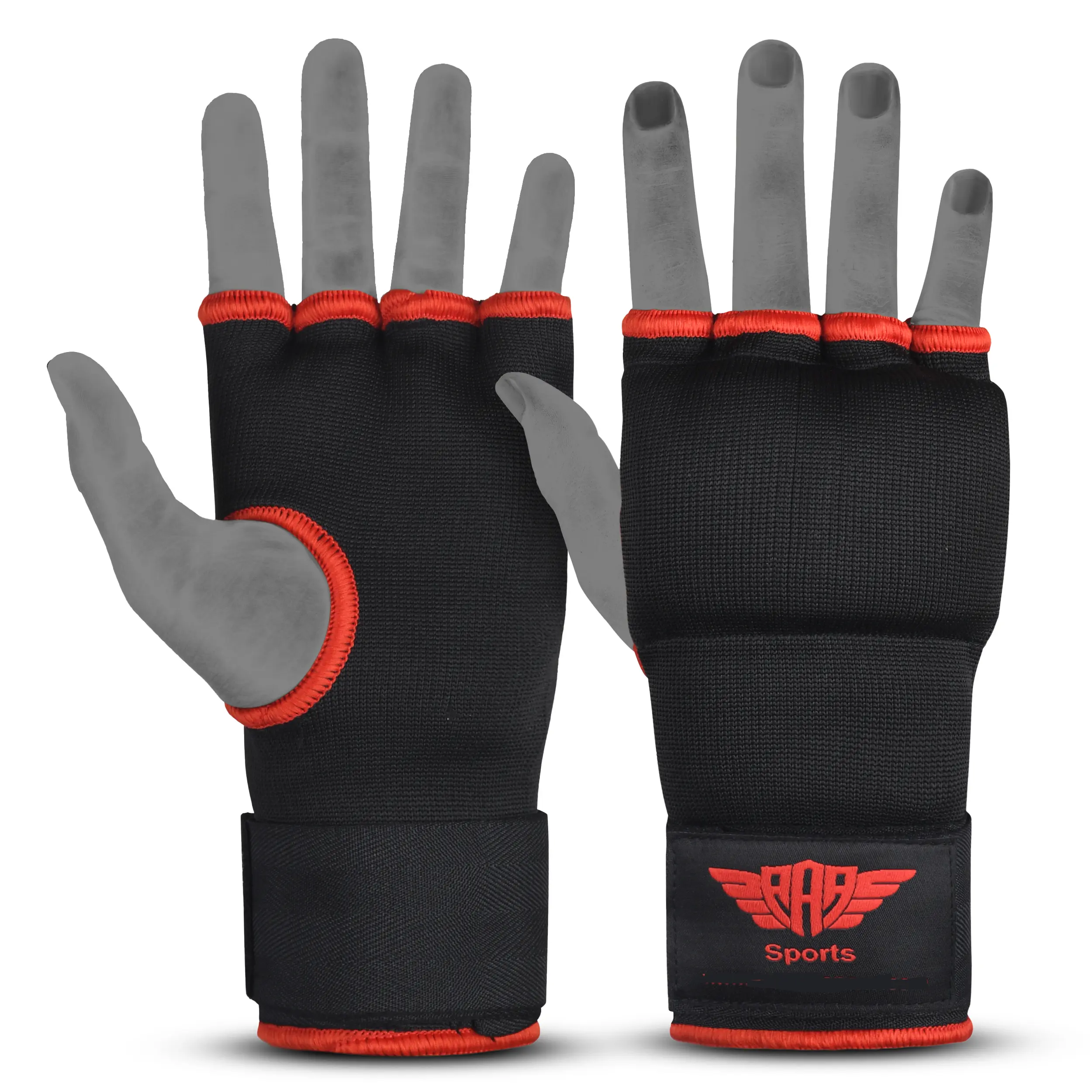 Gel Boxing Hand Wraps Inner Gloves Men Women, Quick 100cm Long Wrist Straps, Elasticated Padded Fist Under Mitts Protection, Muay Thai MMA Kickboxing Martial Arts