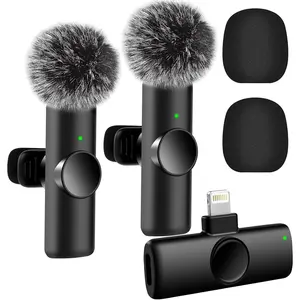 Professional  Microphone for , iPad, 2 count  Microphones with  Clear Sound Quality, Mini Microphone Plug-Play for Interview Video Podcast Vlog YouTube