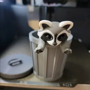 Trash Pandas! Racoons with choice of trash cans