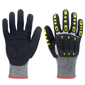 Heavy-Duty Impact Resistant Work Gloves – Anti-Vibration, Cut Resistant, Anti-Slip Safety Gloves