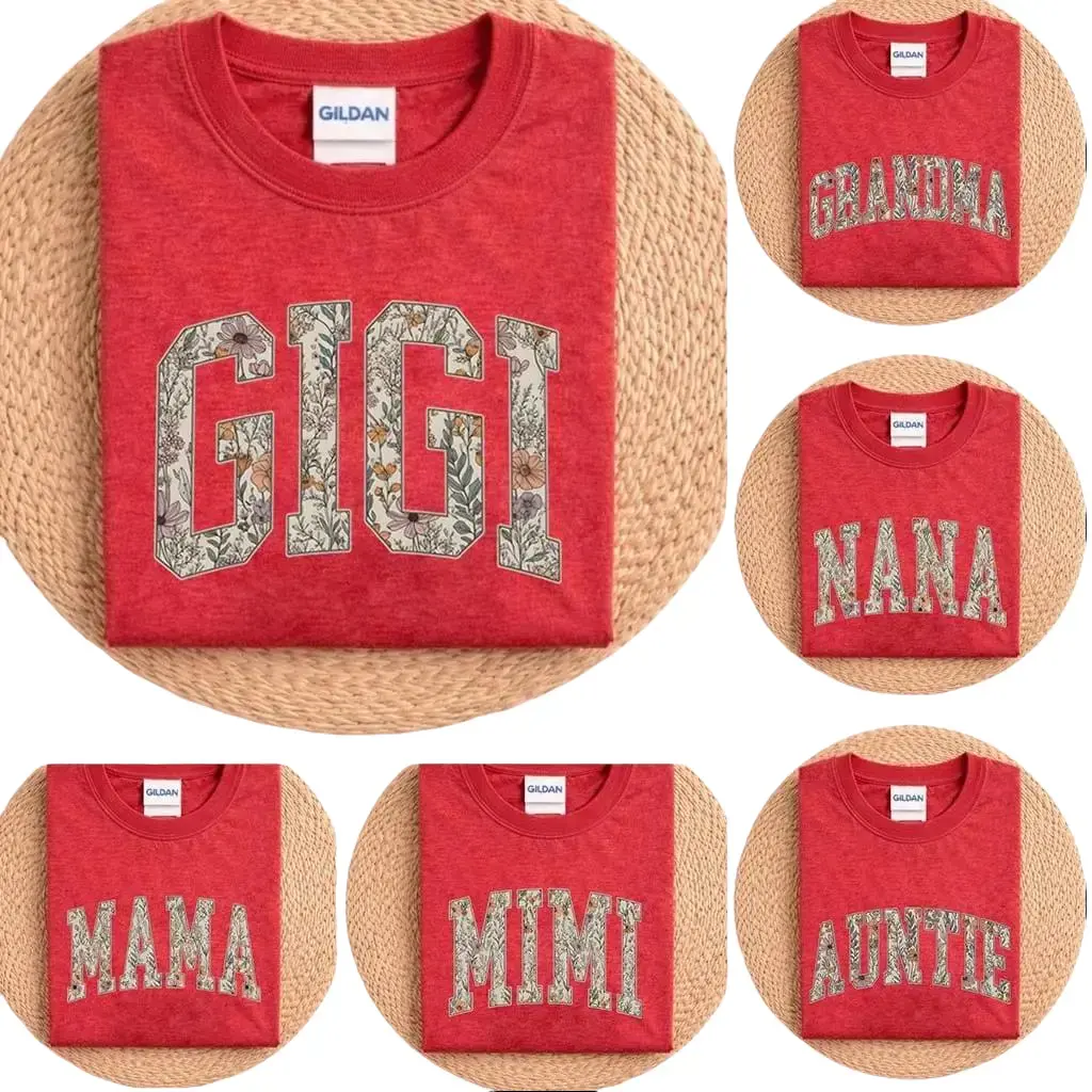 Personalized Grandma T-tshirt, Mothers Day Gift, Custom Grammy T-tshirt, Nana T-tshirt, Mama Gammy Mimi Meme Nanny Granny Shirt - TrendWear USA