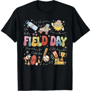 100% Cotton Field Day 2026 Let The Games Begin Teachers Kids Field Day T-Shirt