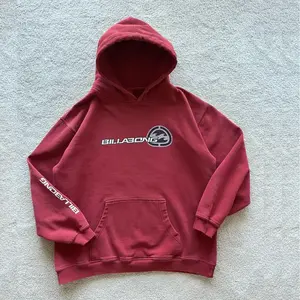VTG 90s Billabong Red pullover Hoodie Size Medium SURF Y2K Surfing