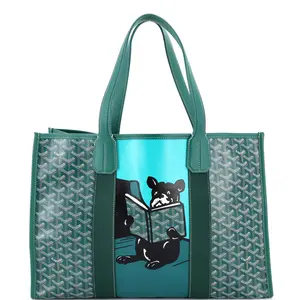 Pre-owned Goyard Canvas Coated Tote Bags REBAG Villette Tote Printed Coated Canvas MM by Rebag