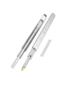 VEVOR Set of Two Drawer Rails, Sizes Ranging from 16 to 60 inches, 500 lbs Weight Tolerance, Locking Mechanism Included, Ball Bearing Side Mount Drawer Slide Rail